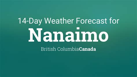 14 day nanaimo weather forecast.